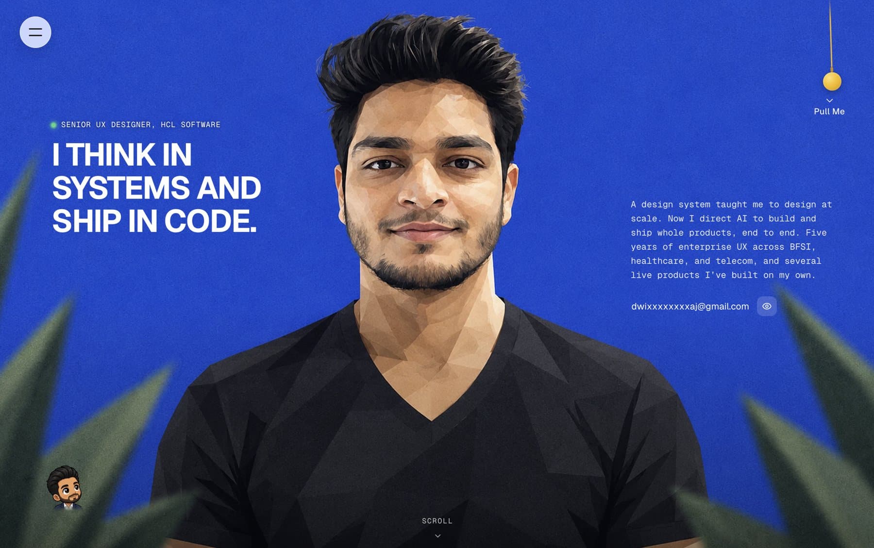 This portfolio: The site you're on, designed and built with AI